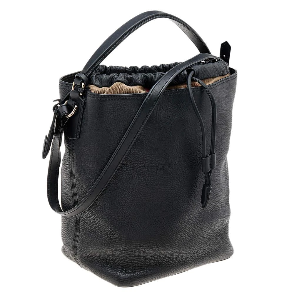 商品[二手商品] Burberry|Burberry Black Leather Susanna Bucket Bag,价格¥2307,第3张图片详细描述