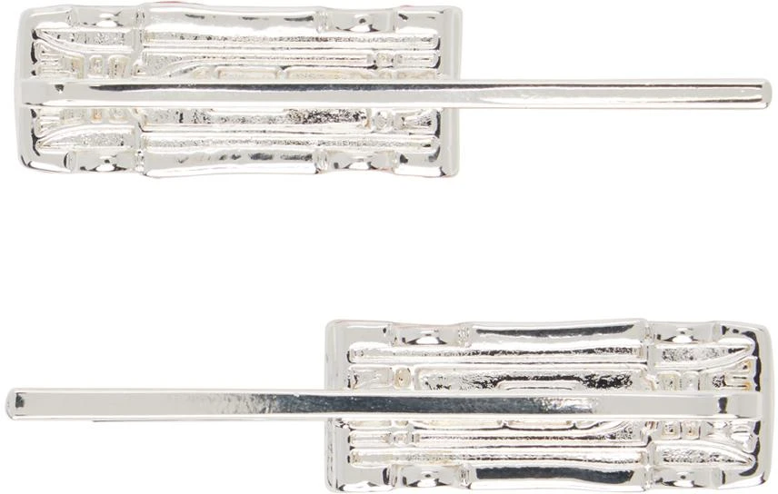 商品Marland Backus|Silver & Red Traffic Jam Hair Pins,价格¥615,第2张图片详细描述