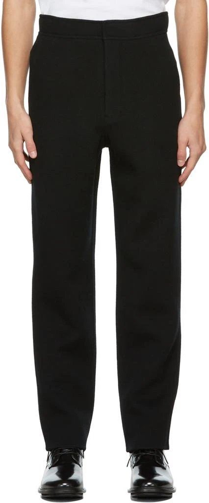 商品AMI|Black Wool & Cashmere Trousers,价格¥2372,第1张图片