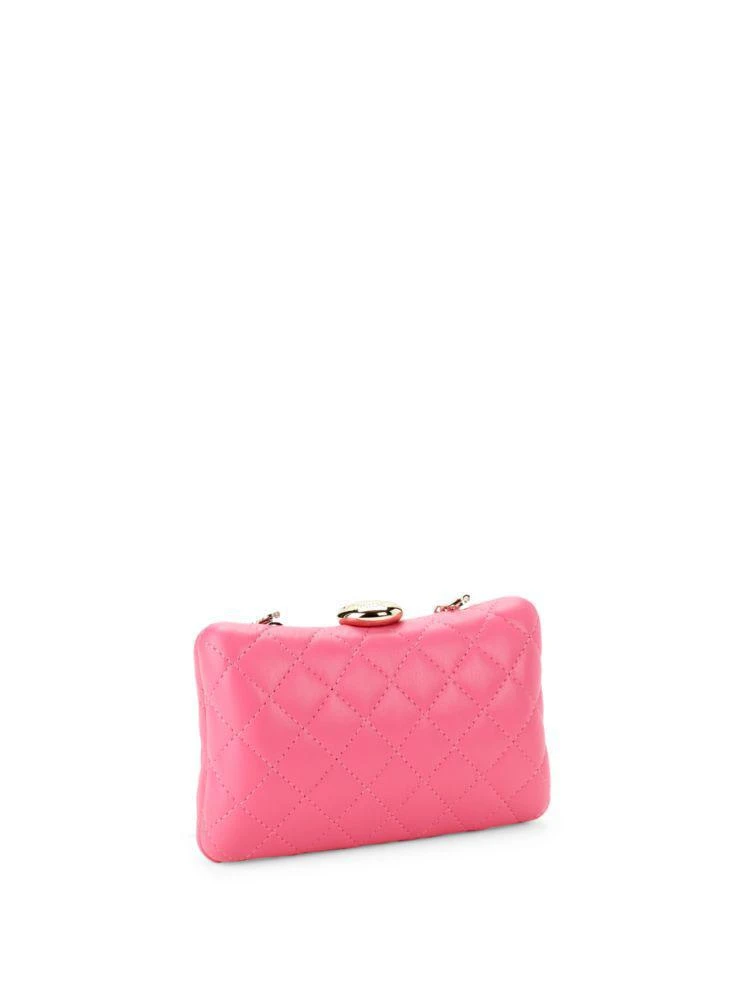 商品Moschino|Logo Quilted Convertible Clutch,价格¥1022,第4张图片详细描述