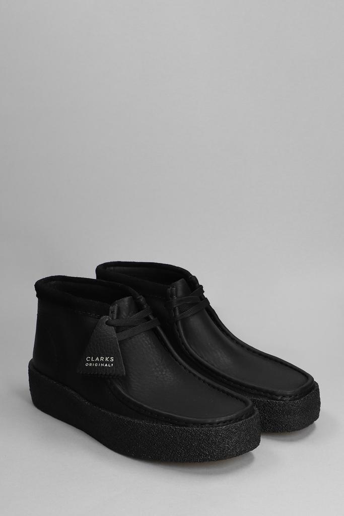 Clarks Wallabee Cup Bt Lace Up Shoes In Black Leather商品第2张图片规格展示