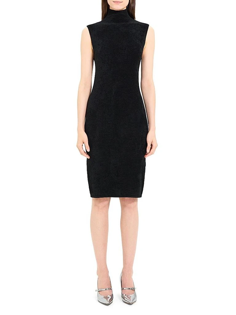 商品Theory|Micro Velvet Turtleneck Sheath Dress,价格¥958,第3张图片详细描述