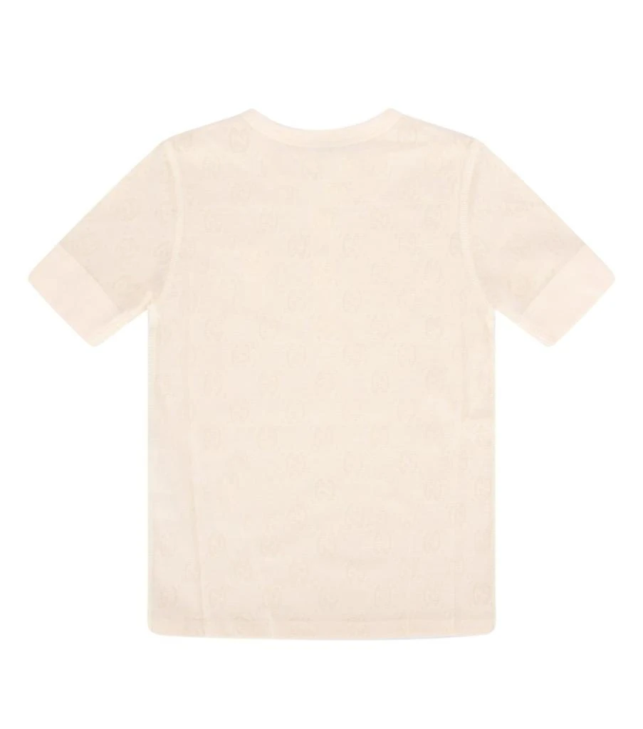 商品Gucci|Gucci Kids GG Jacquard Crewneck Short-Sleeved T-Shirt,价格¥1103,第2张图片详细描述
