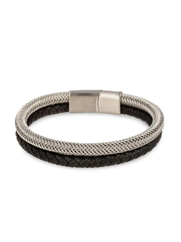 商品Eye Candy LA|Lucas Two Tone Cable Rope Bracelet,价格¥227,第1张图片