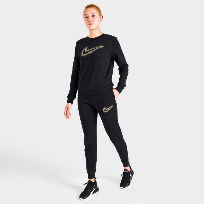 Women's Nike Sportswear Club Fleece Mid-Rise Stardust Logo Jogger Pants商品第2张图片规格展示
