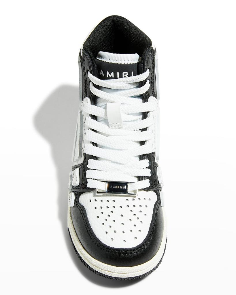 商品AMIRI|Skel Bicolor Leather High-Top Sneakers, Size Toddlers/Kids,价格¥3291,第5张图片详细描述