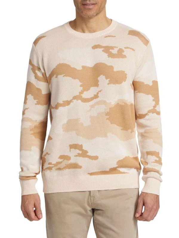 商品Saks Fifth Avenue|Watermark Camouflage Crewneck Sweater,价格¥304,第1张图片