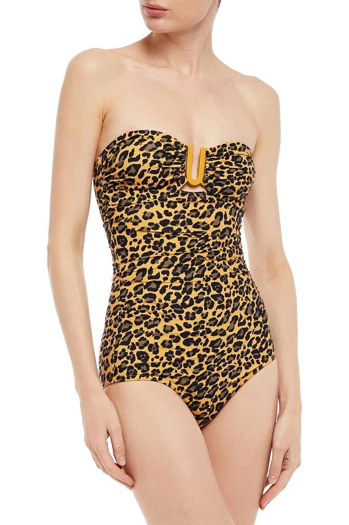 商品Zimmermann|Separates Sculpt Link leopard-print bandeau swimsuit,价格¥717,第4张图片详细描述