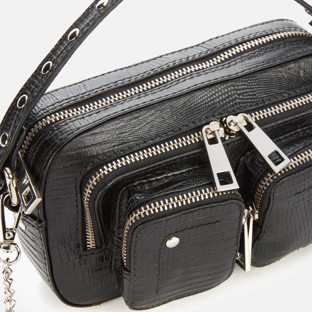 商品Nunoo|Núnoo Women's Helena Lizard Shoulder Bag - Black,价格¥557,第3张图片详细描述