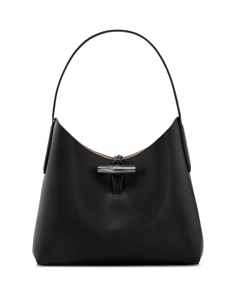 商品Longchamp|Roseau Leather Box Hobo,价格¥3569,第1张图片