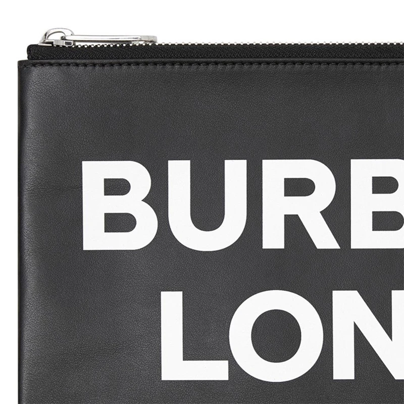 Burberry 博柏利 男士黑色小牛皮手拿包 8015695 商品