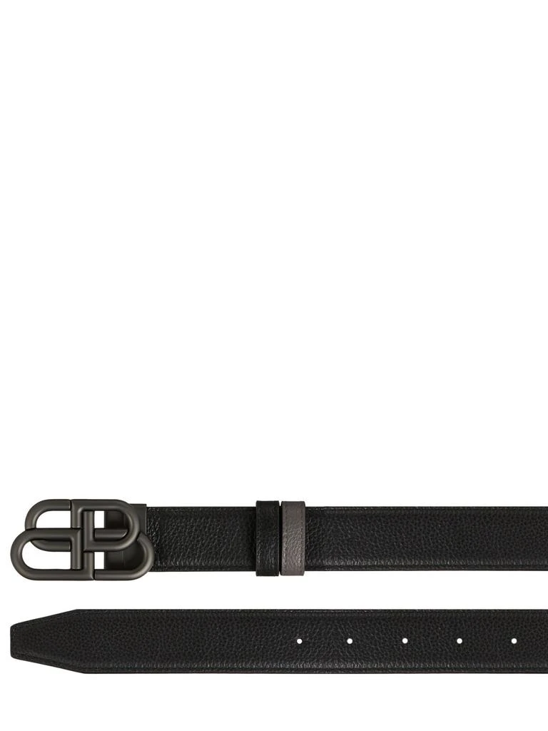 商品Balenciaga|3.5cm Bb Buckle Reversible Leather Belt,价格¥3827,第2张图片详细描述