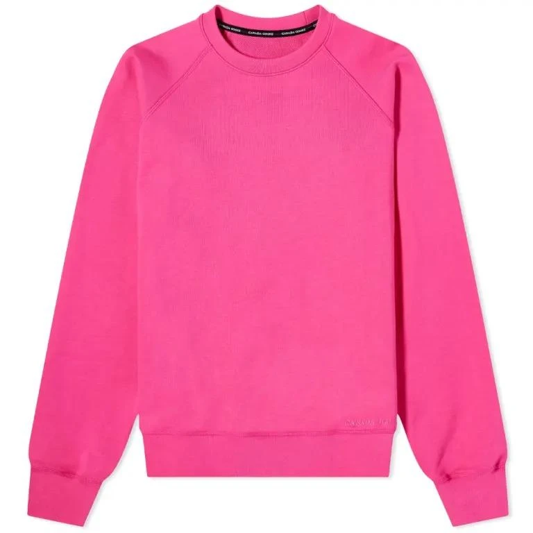 商品Canada Goose|Ladies Pink Muskoka Crewneck Cotton Sweatshirt,价格¥1487,第1张图片