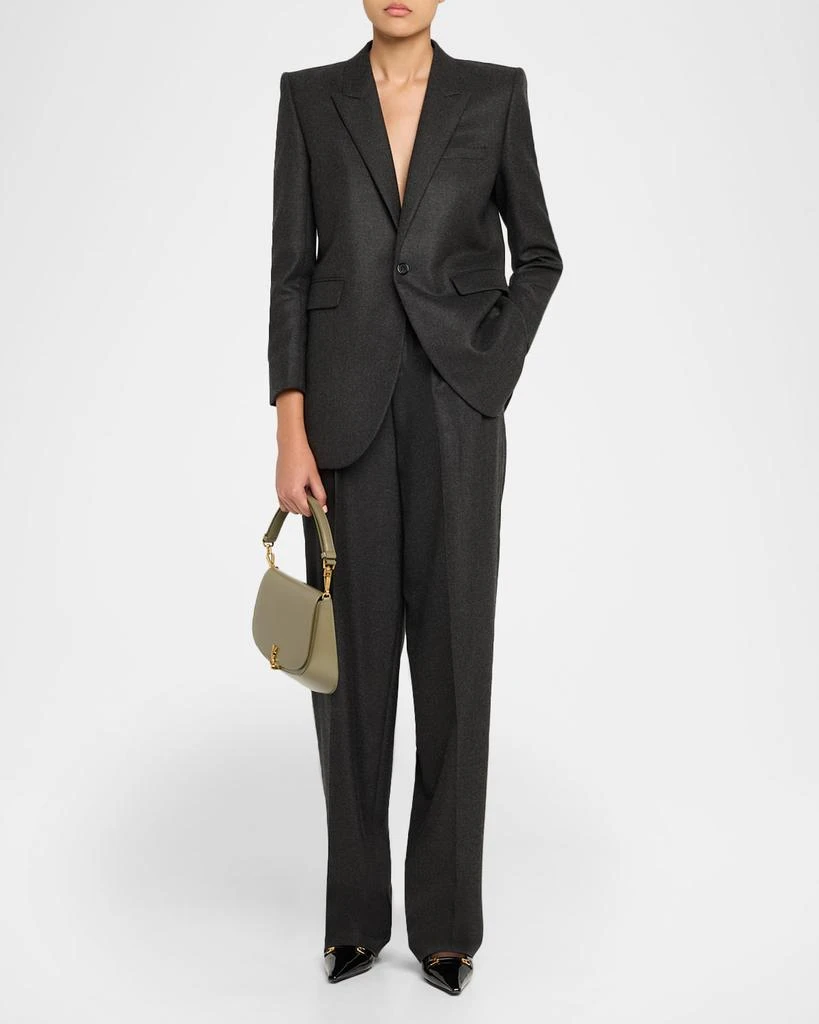 商品Yves Saint Laurent|YSL Monogram Phone Holder Crossbody Bag in Leather,价格¥6039,第5张图片详细描述