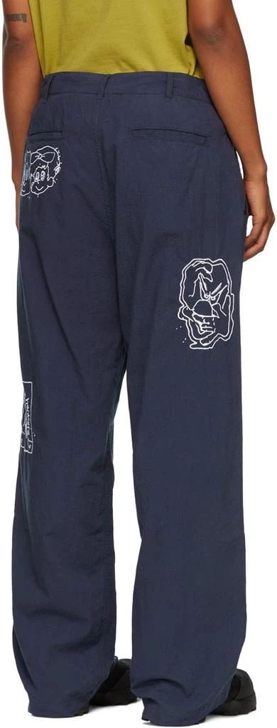 商品Brain Dead|Navy Cotton Trousers,价格¥694,第3张图片详细描述