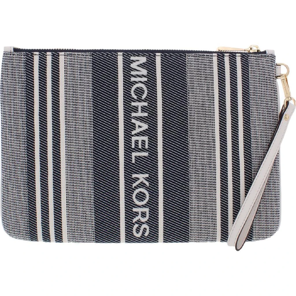 商品Michael Kors|MICHAEL Michael Kors Womens Jet Set Woven Faux Leather Trim Clutch Handbag,价格¥337,第1张图片