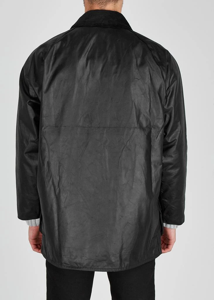 商品Barbour|Beaufort black waxed cotton jacket,价格¥2706,第3张图片详细描述