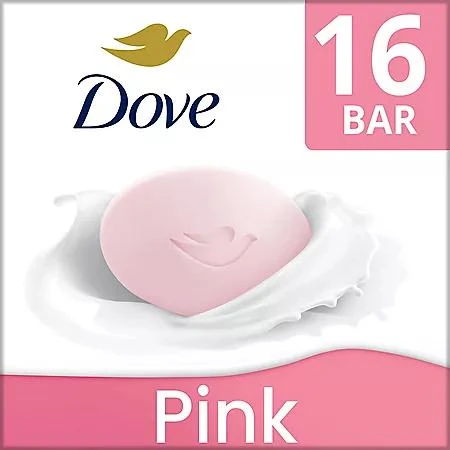 商品Dove|Dove Beauty Bar Soap, Pink, 3.75 oz., 16 ct.,价格¥123,第2张图片详细描述