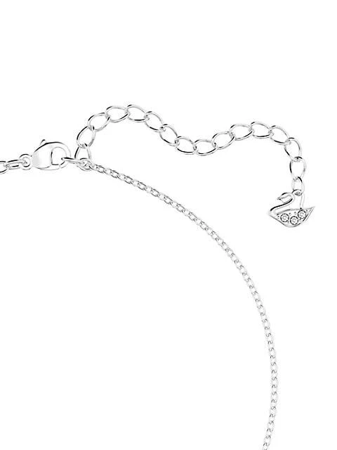 商品Swarovski|Latisha Rhodium-Plated & Swarovski Crystal Reversible Flower Pendant Necklace,价格¥1079,第4张图片详细描述