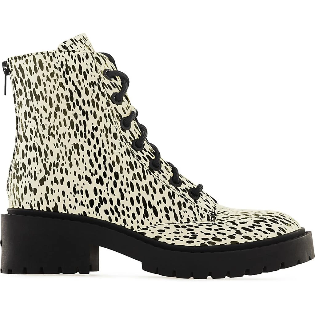 商品Kenzo|Pike Leopard Leather Lace Up Boots,价格¥3878,第1张图片