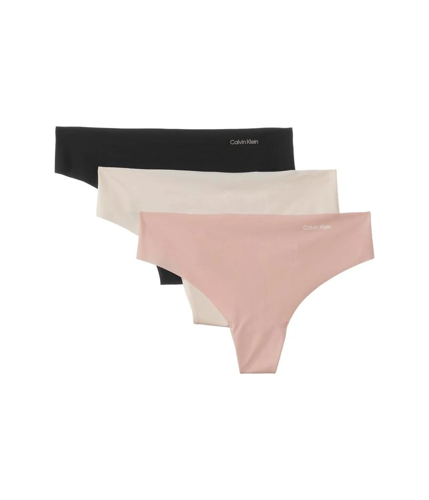 商品Calvin Klein|Invisibles 3-Pack Thong,价格¥158,第1张图片