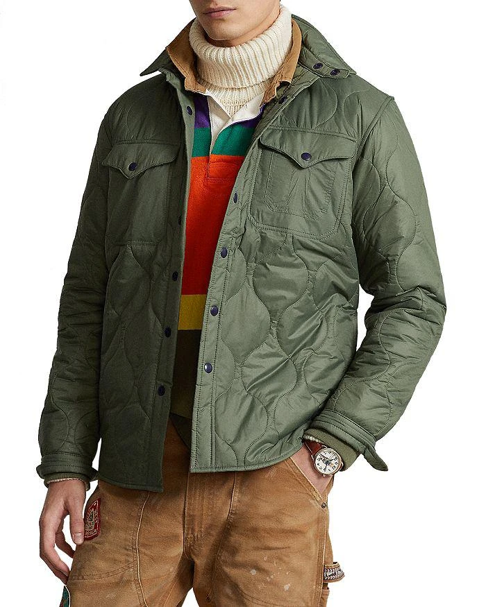 商品Ralph Lauren|Quilted Shirt Jacket,价格¥771,第3张图片详细描述