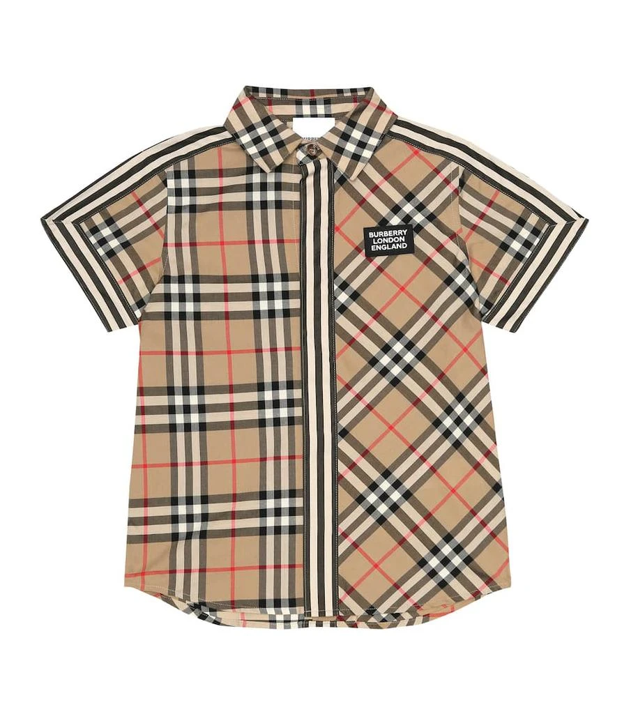 商品Burberry|Vintage Check cotton shirt,价格¥1276,第1张图片