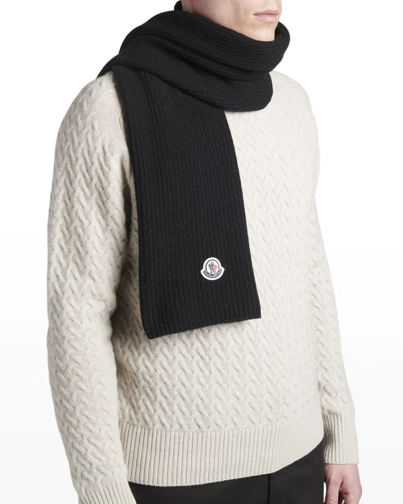 商品Moncler|Men's Cashmere-Wool Scarf,价格¥4600,第1张图片