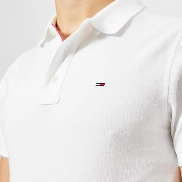 Tommy Jeans Men's Original Fine Pique Polo Shirt - Classic White 商品