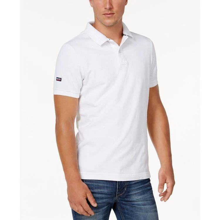 商品Superdry|Men's Textured Palm Tree Polo,价格¥202,第2张图片详细描述