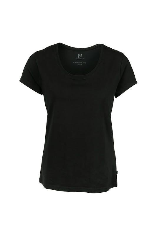 商品Nimbus|Nimbus Womens/Ladies Montauk Essential Short Sleeve T-Shirt (Black),价格¥199,第1张图片