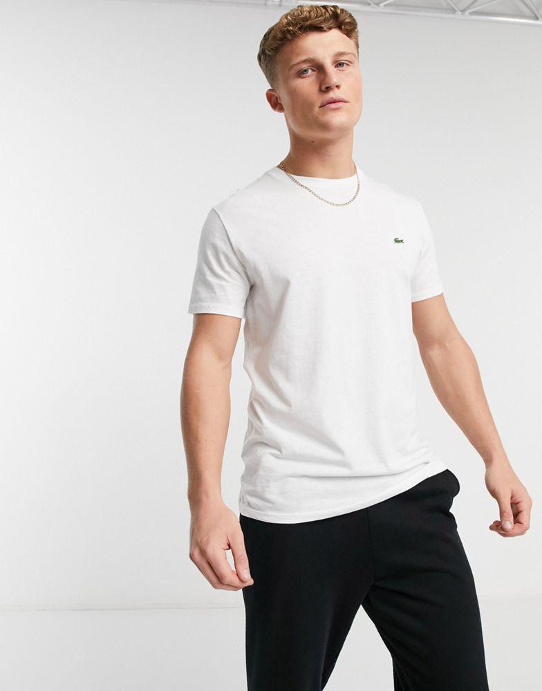 Lacoste t-shirt with croc in white商品第1张图片规格展示