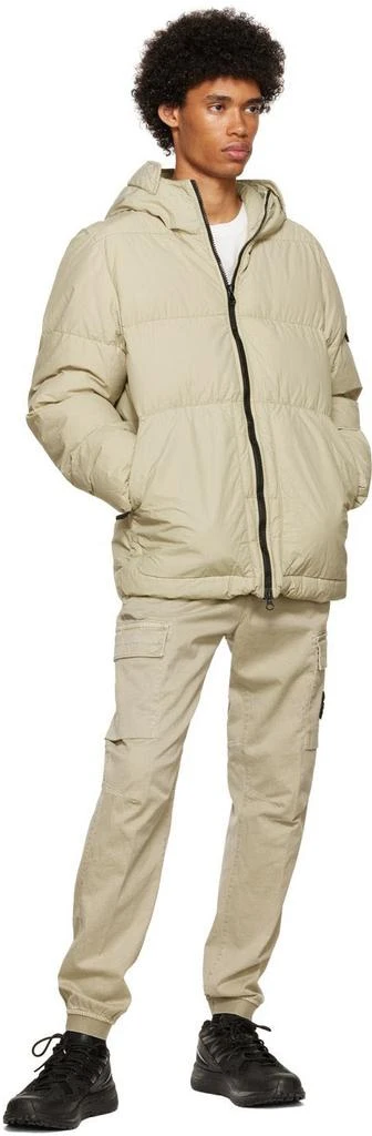商品Stone Island|Beige Naslan Down Jacket,价格¥5104,第5张图片详细描述