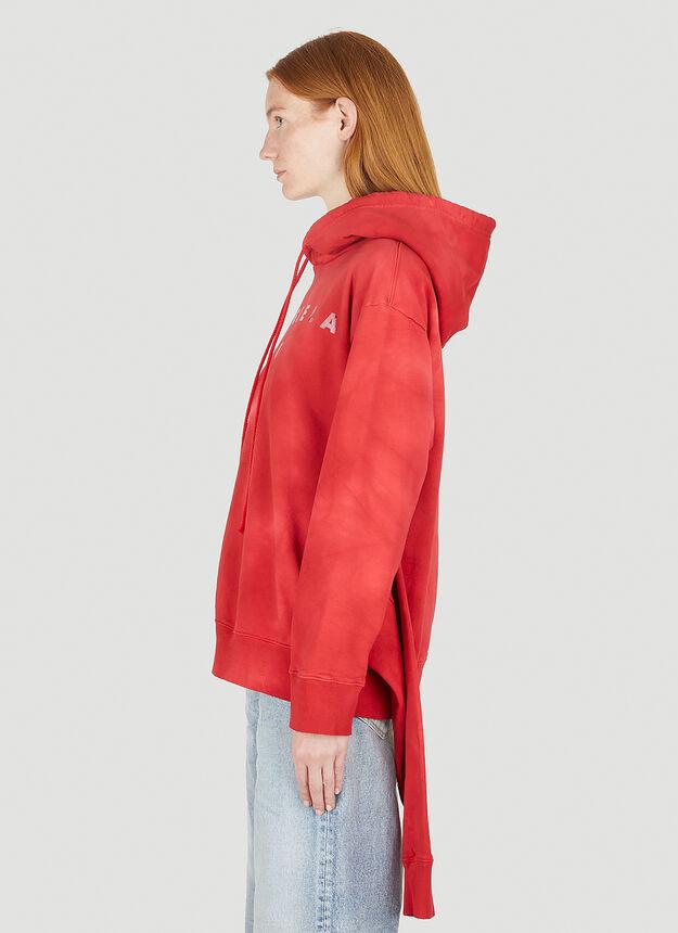 Four Sleeve Hooded Sweatshirt in Red商品第3张图片规格展示