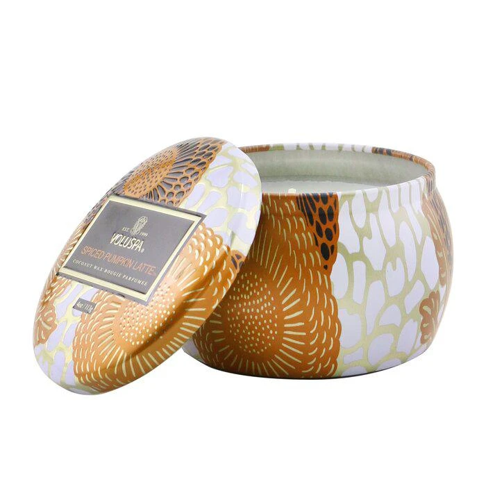 商品Voluspa|Voluspa 小铁罐香薰蜡烛 - 南瓜拿铁 113g/4oz,价格¥89,第1张图片
