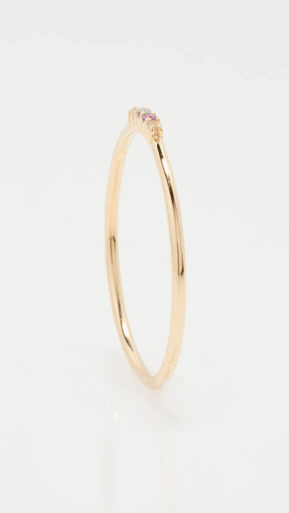 商品Adina Reyter|14k Diamond + Gemstone Bubbles Dash Ring,价格¥1563,第4张图片详细描述