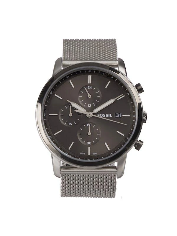 商品Fossil|Men's FS5944 Silver Mesh Minimalist Dress Watch,价格¥827,第1张图片