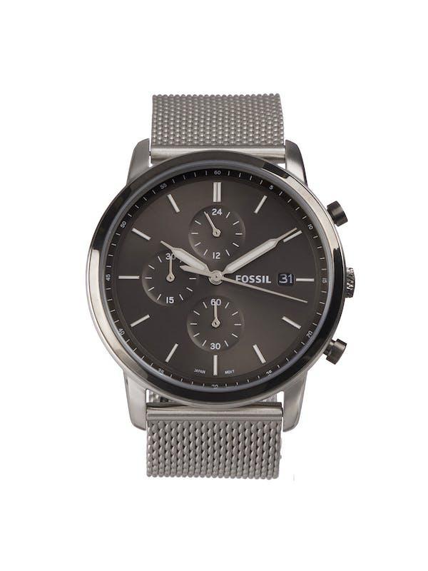 商品Fossil|Men's FS5944 Silver Mesh Minimalist Dress Watch,价格¥806,第1张图片