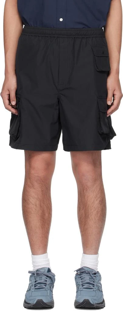 商品DAIWA PIER39|Black WINDSTOPPER GORE-TEX Hiker Mountain Shorts,价格¥1063,第1张图片