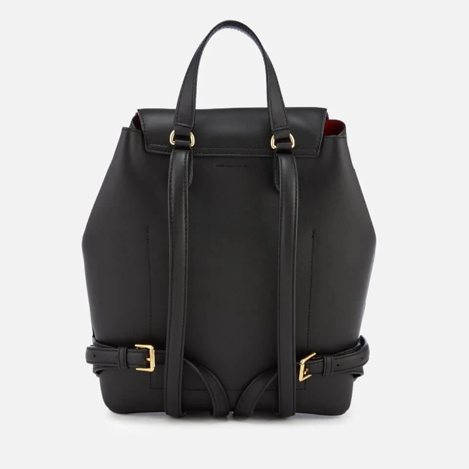 商品Ralph Lauren|Lauren Ralph Lauren Women's Flap Backpck - Medium - Black,价格¥1587,第3张图片详细描述