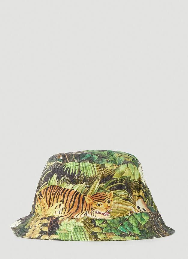 商品Endless Joy|Jungle Motif Bucket Hat in Green,价格¥523,第1张图片