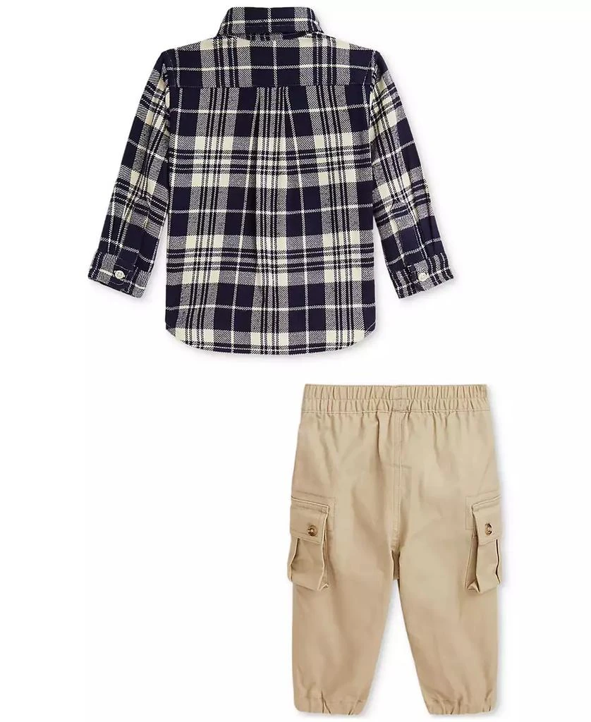 商品Ralph Lauren|Baby Plaid Shirt & Cargo Pants Set,价格¥419,第2张图片详细描述