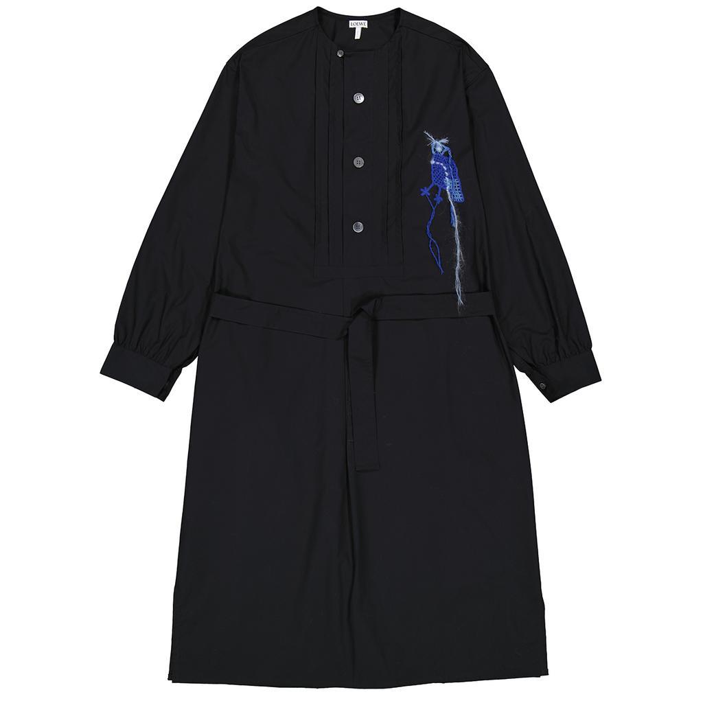 商品Loewe|Ladies Embroidered Tunic Shirt Dress In Black,价格¥3656,第1张图片