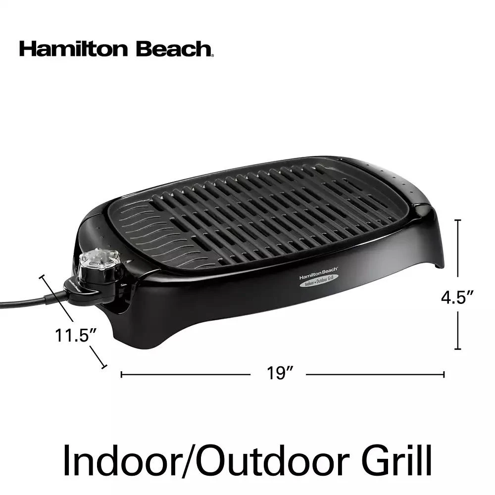 商品Hamilton Beach|8 Serving Indoor & Outdoor Smokeless Grill - 31605N,价格¥508,第4张图片详细描述