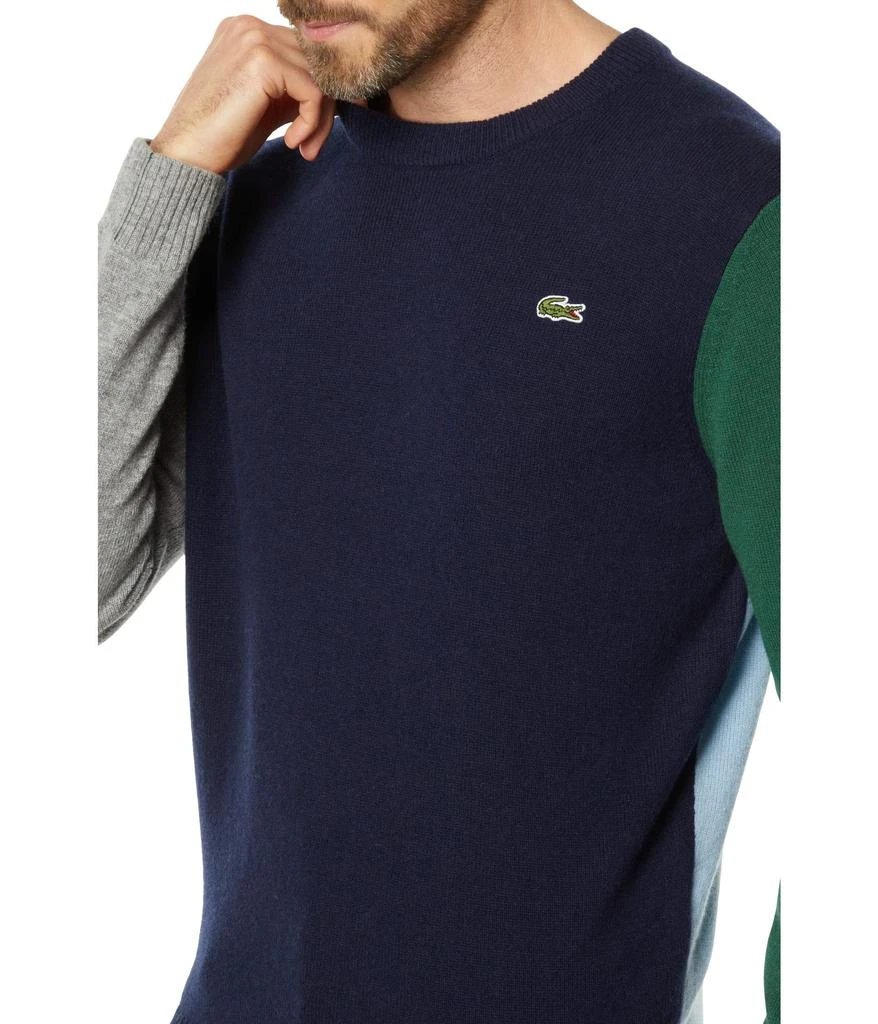 商品Lacoste|Wool Color-Block Crew Neck Sweater,价格¥662,第3张图片详细描述