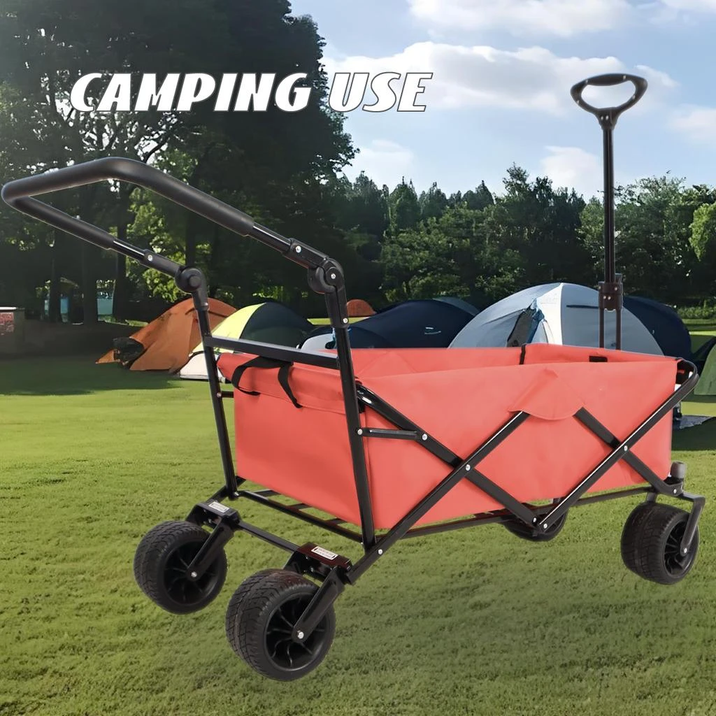 商品Streamdale Furniture|Streamdale Utility Park Garden Cart Tool Customized Color Folding Camping Trolley Outdoor Picnic Beach Wagon,价格¥1473,第3张图片详细描述