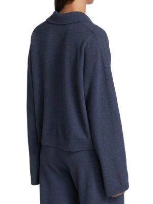 商品VERONICA BEARD|Takira Long-Sleeve Polo Sweater,价格¥1189,第2张图片详细描述