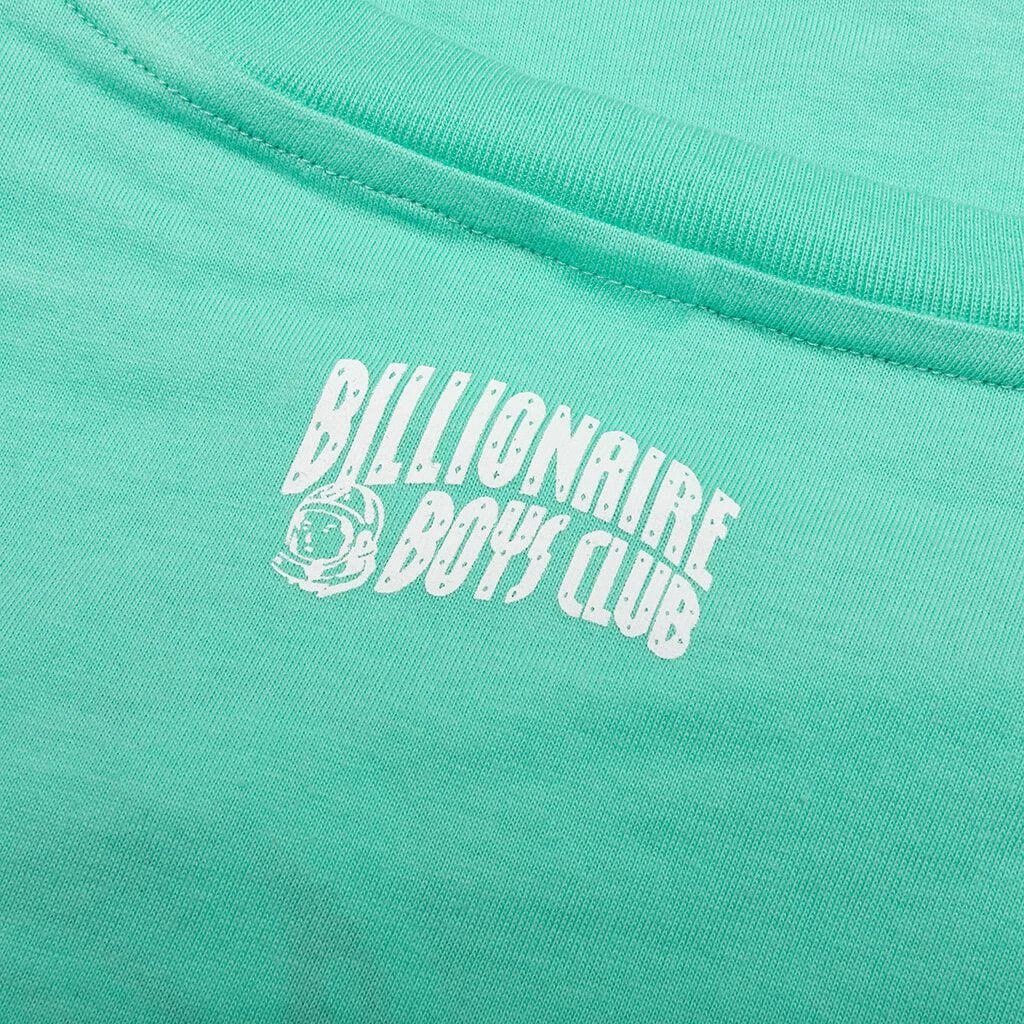 商品Billionaire Boys Club|Billionaire Boys Club Kids Helmet Traveler S/S Tee - Biscay Green,价格¥234,第4张图片详细描述
