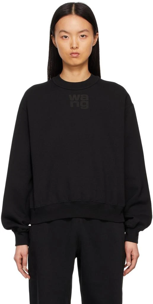 商品Alexander Wang|Black Puff Logo Sweatshirt,价格¥1479,第1张图片