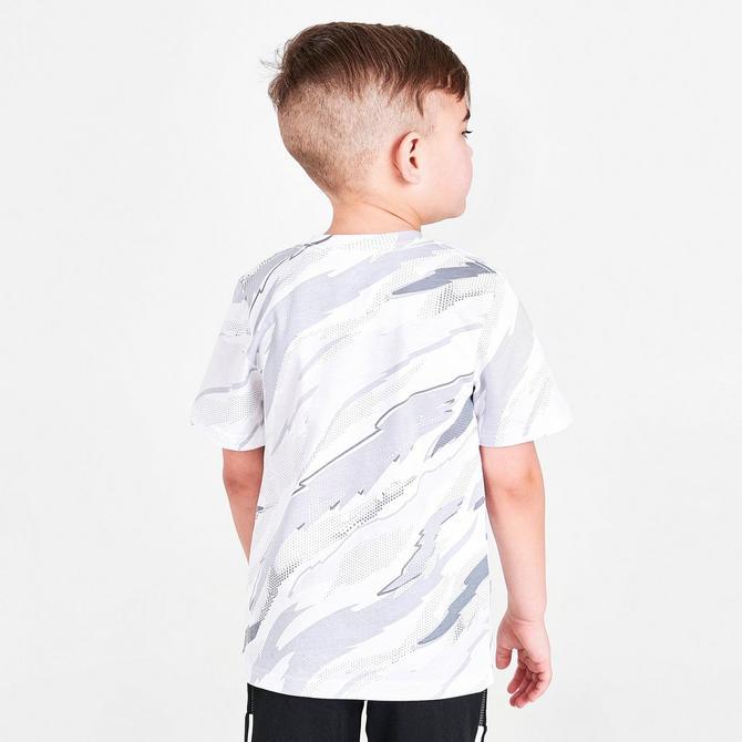 Boys' Toddler adidas Tiger Camo Print T-Shirt商品第5张图片规格展示